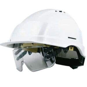 casco con occhiali